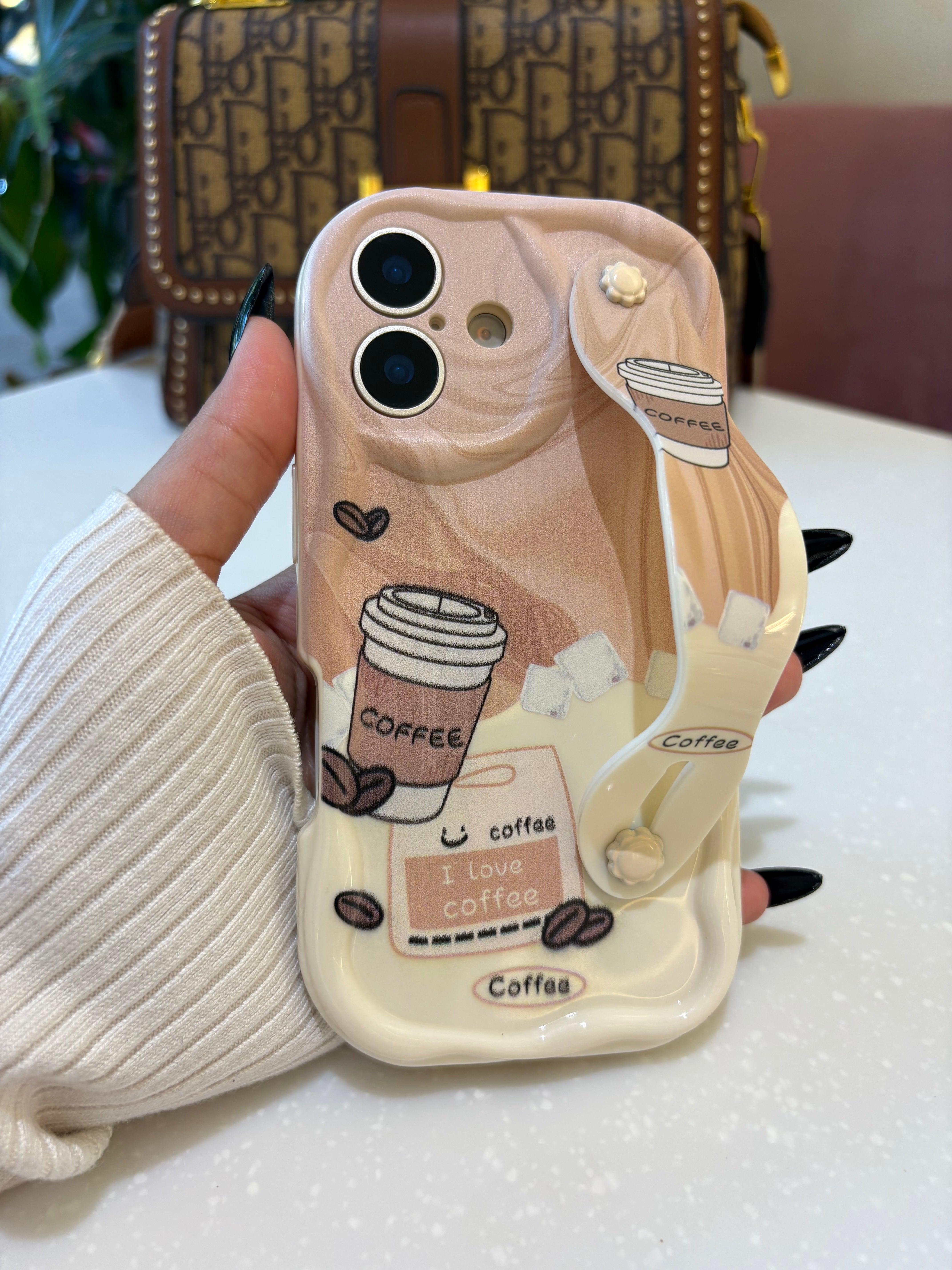 Coffee Holder Premium Silk-Finish Shatterproof iPhone Case