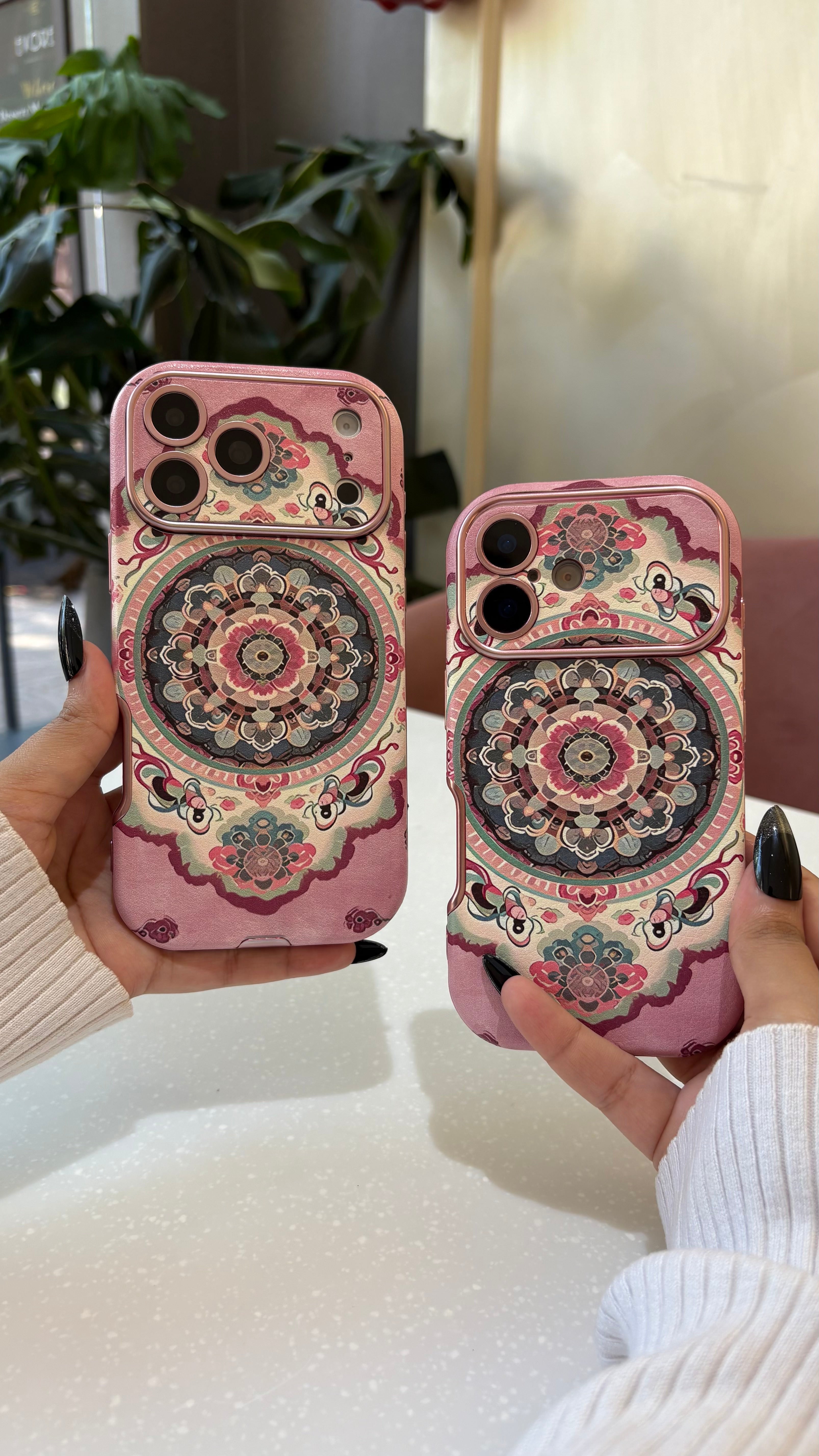 Pink Mandala Art iPhone Case