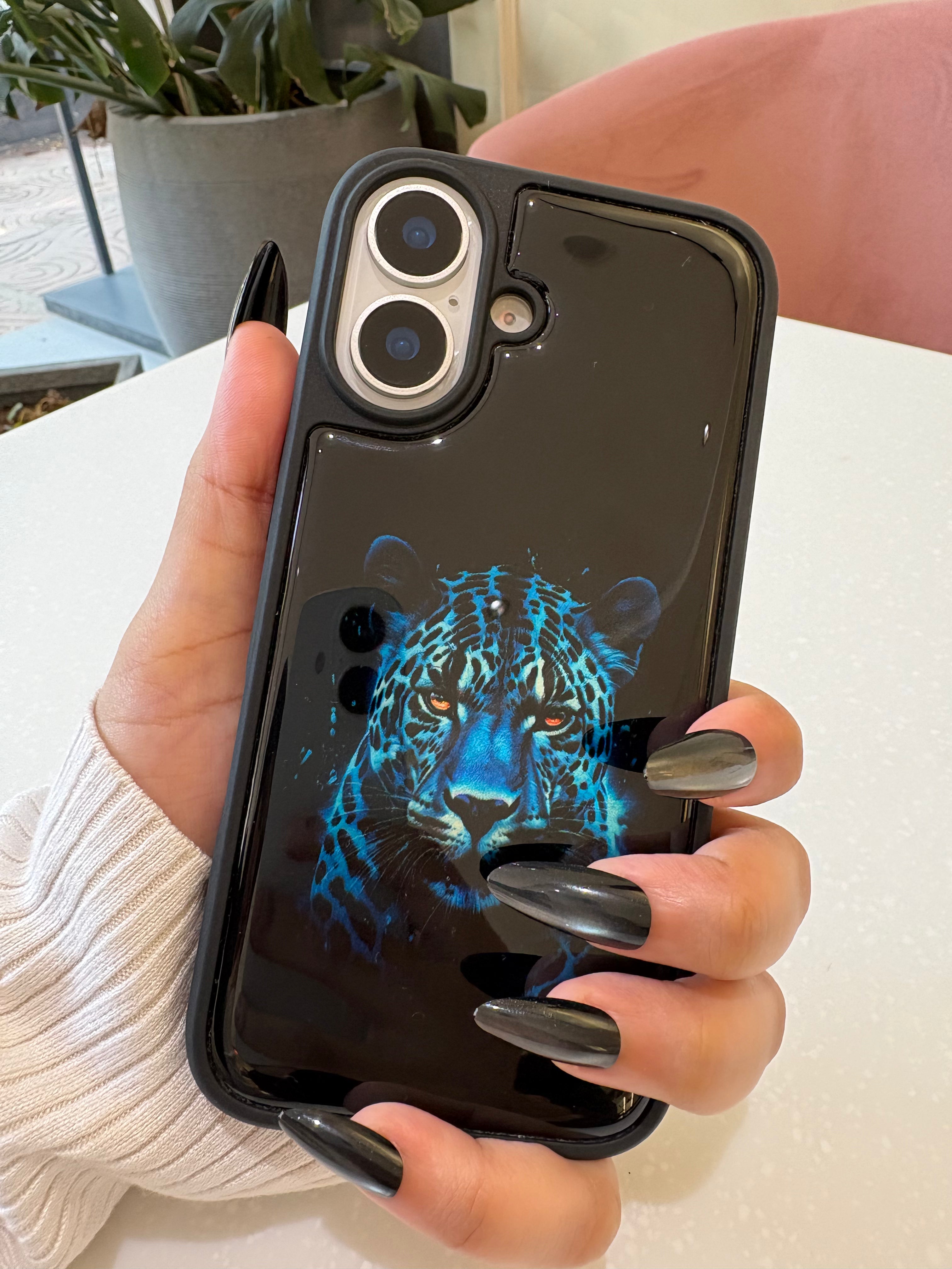 Blue Panther iPhone Case