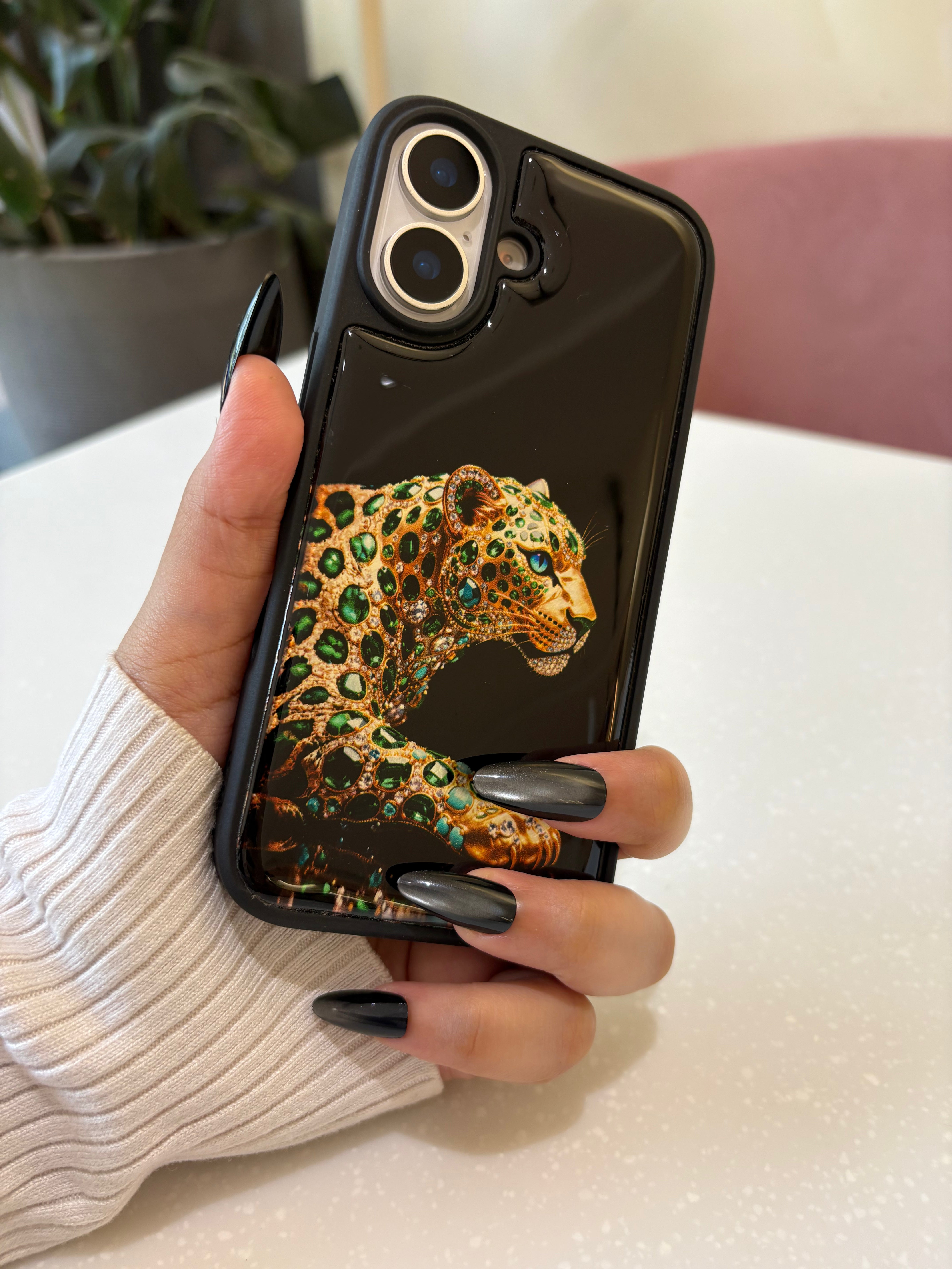 Emerald Leopard iPhone Case