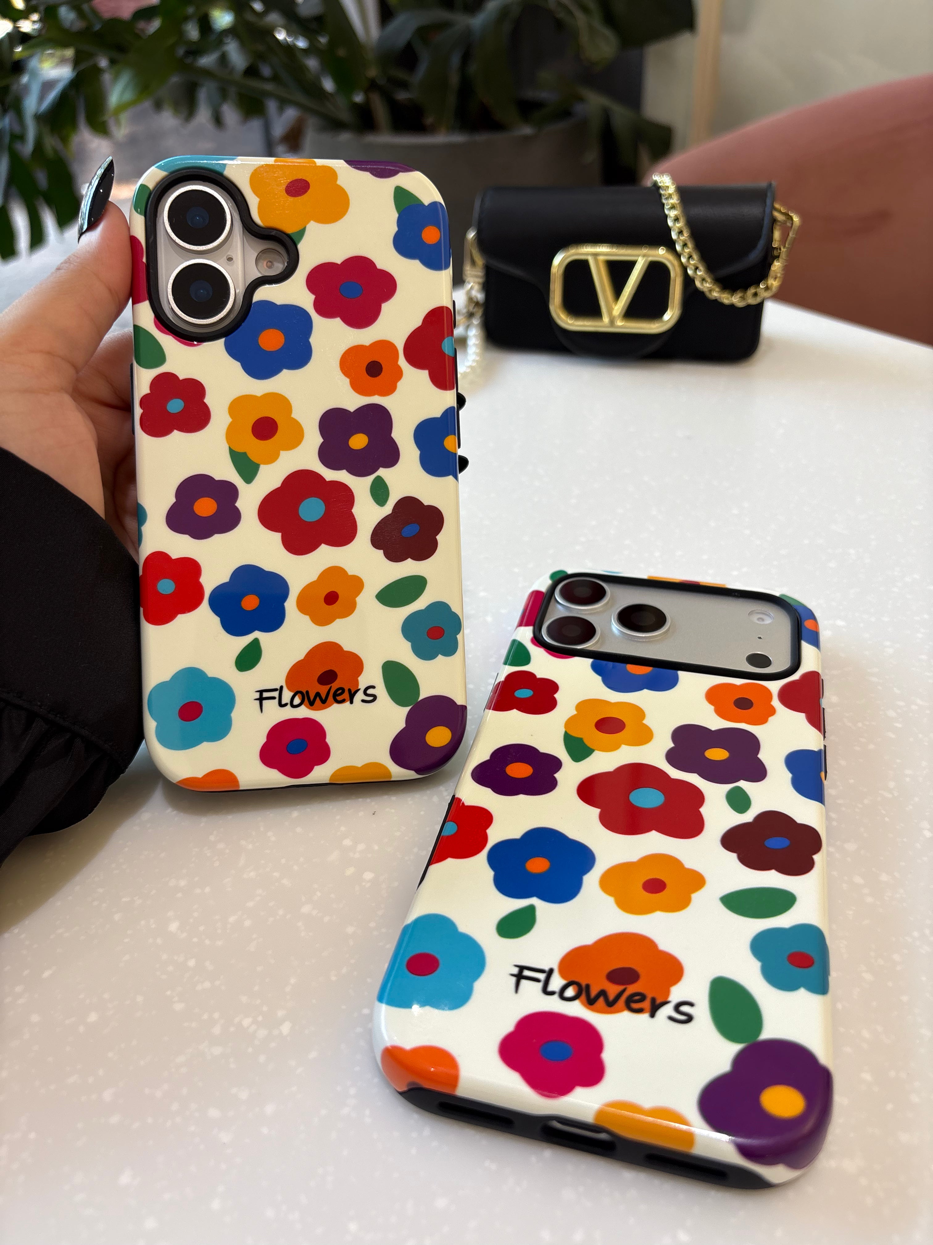 Color Pop Flowers iPhone Case
