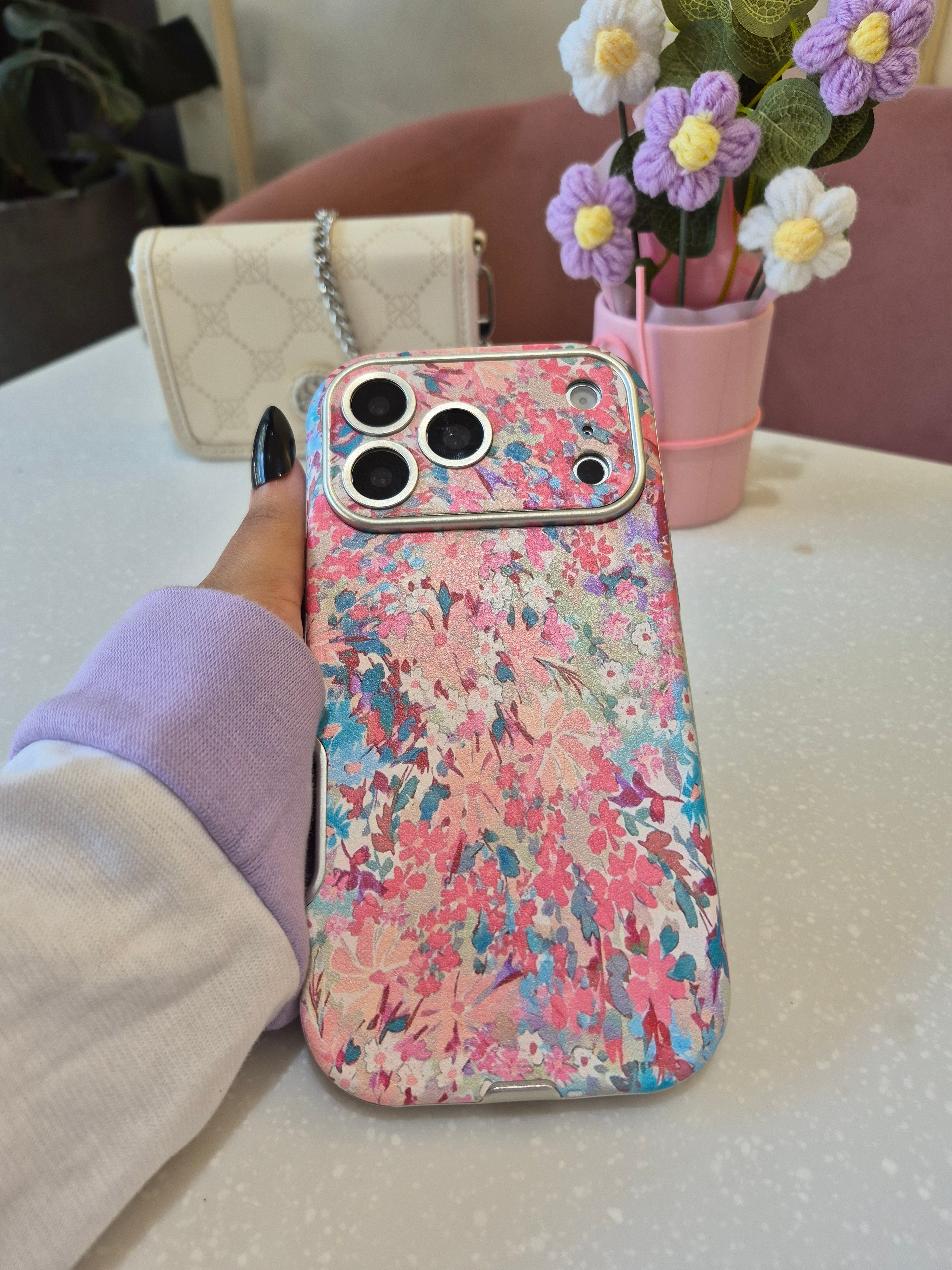 Pink Abstract Art iPhone Case