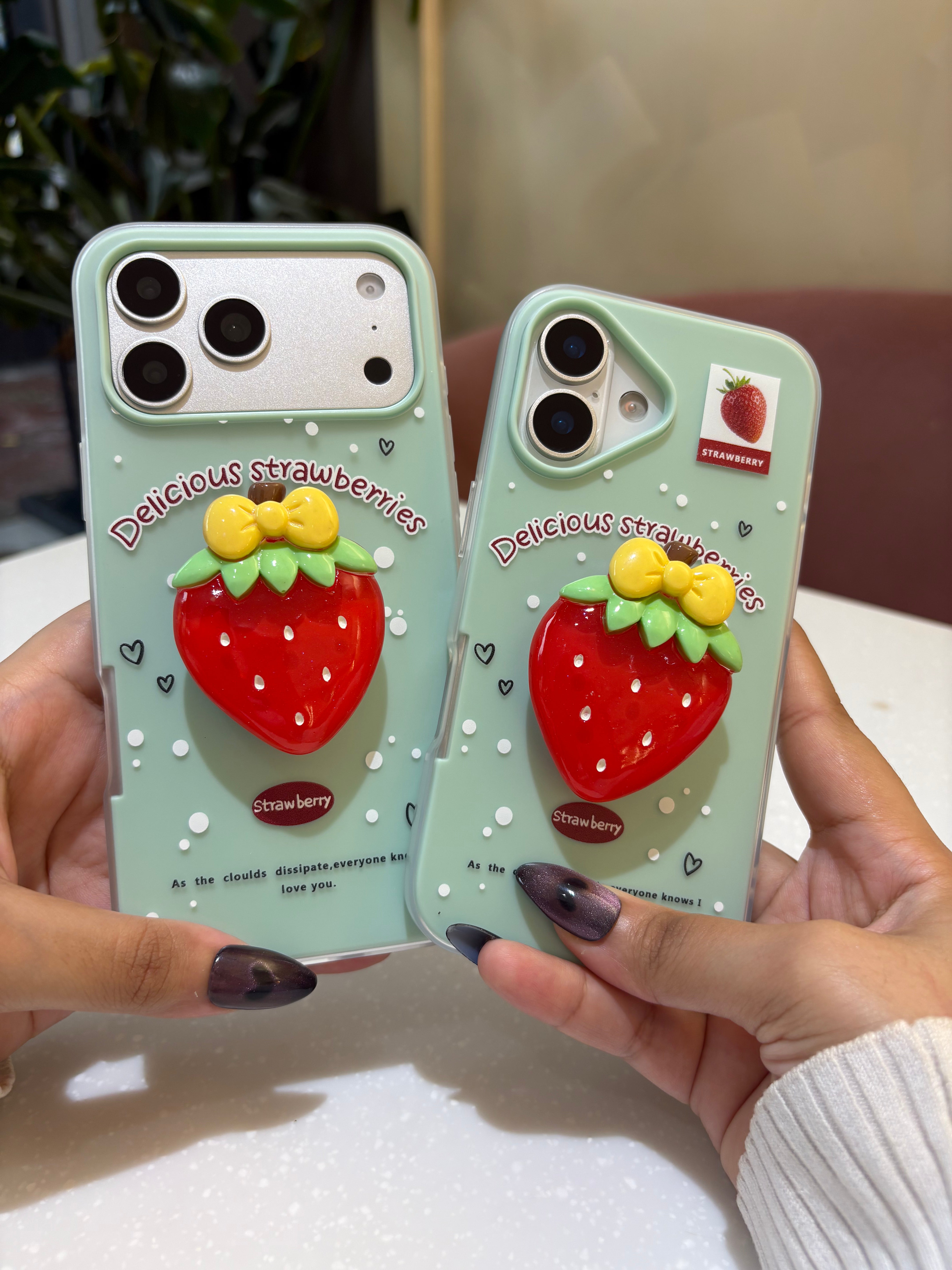 Strawberry Pop Socket Case