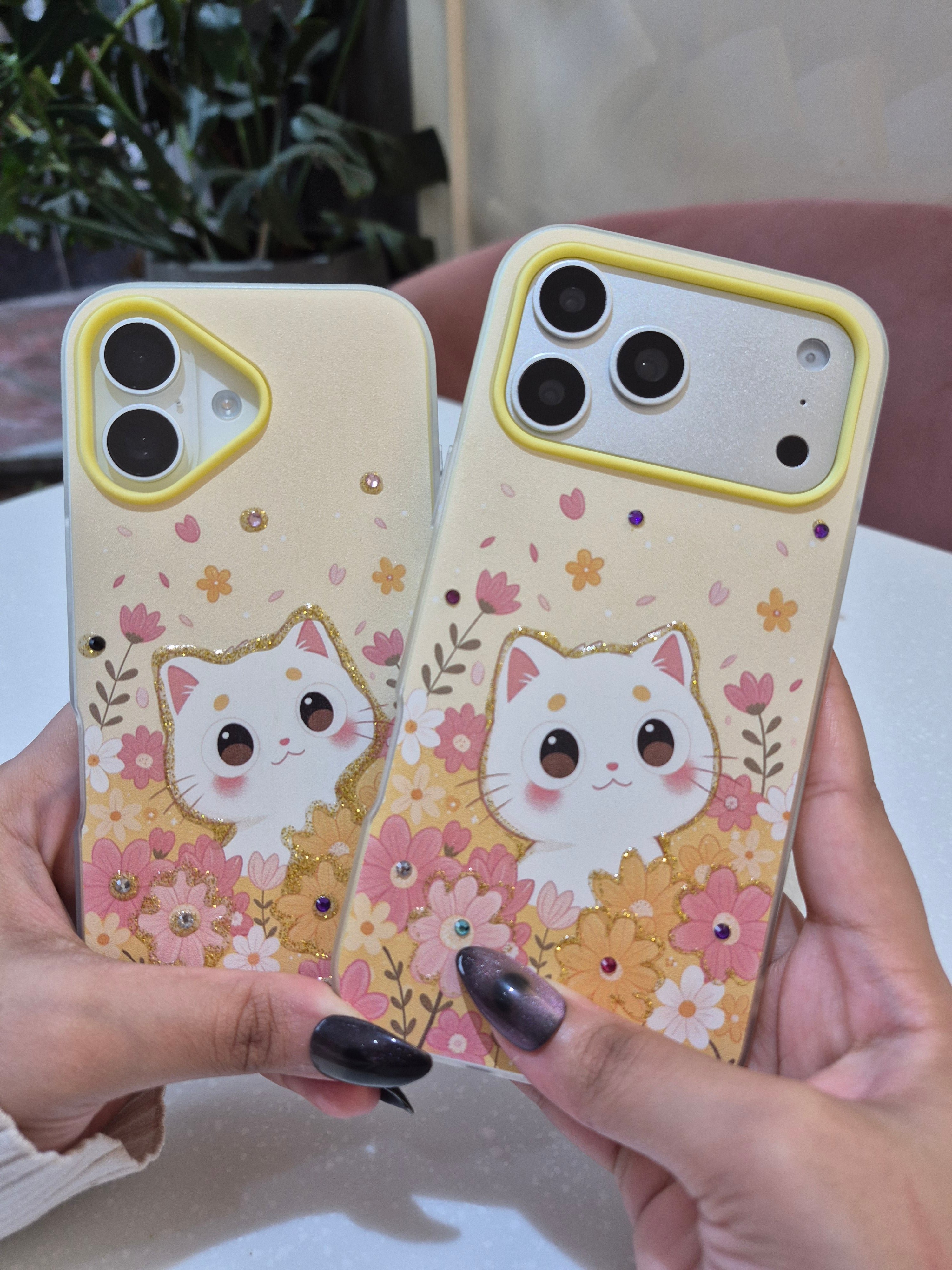 Floral Kitty iPhone Case