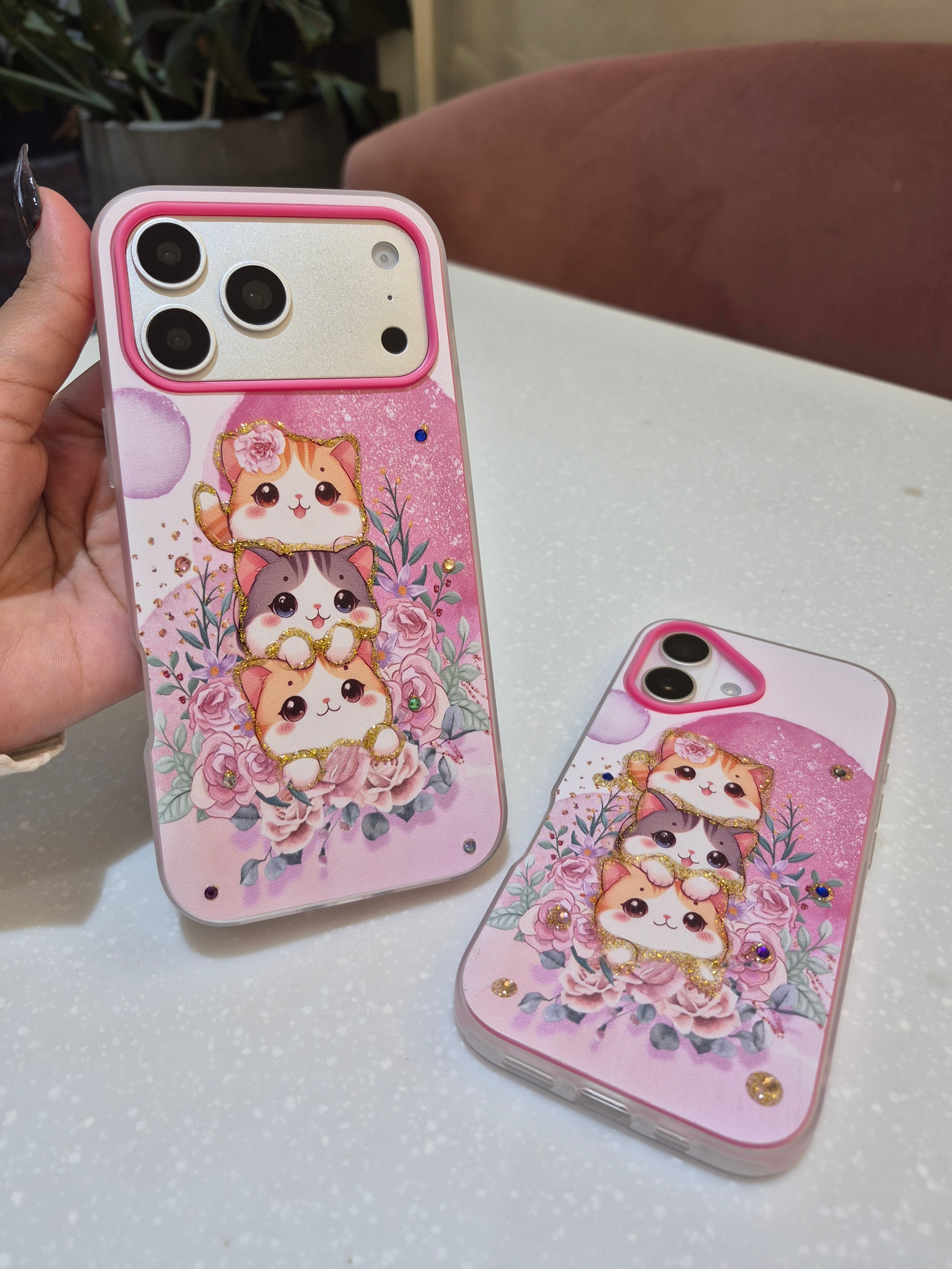 Stacked Kitty iPhone Case