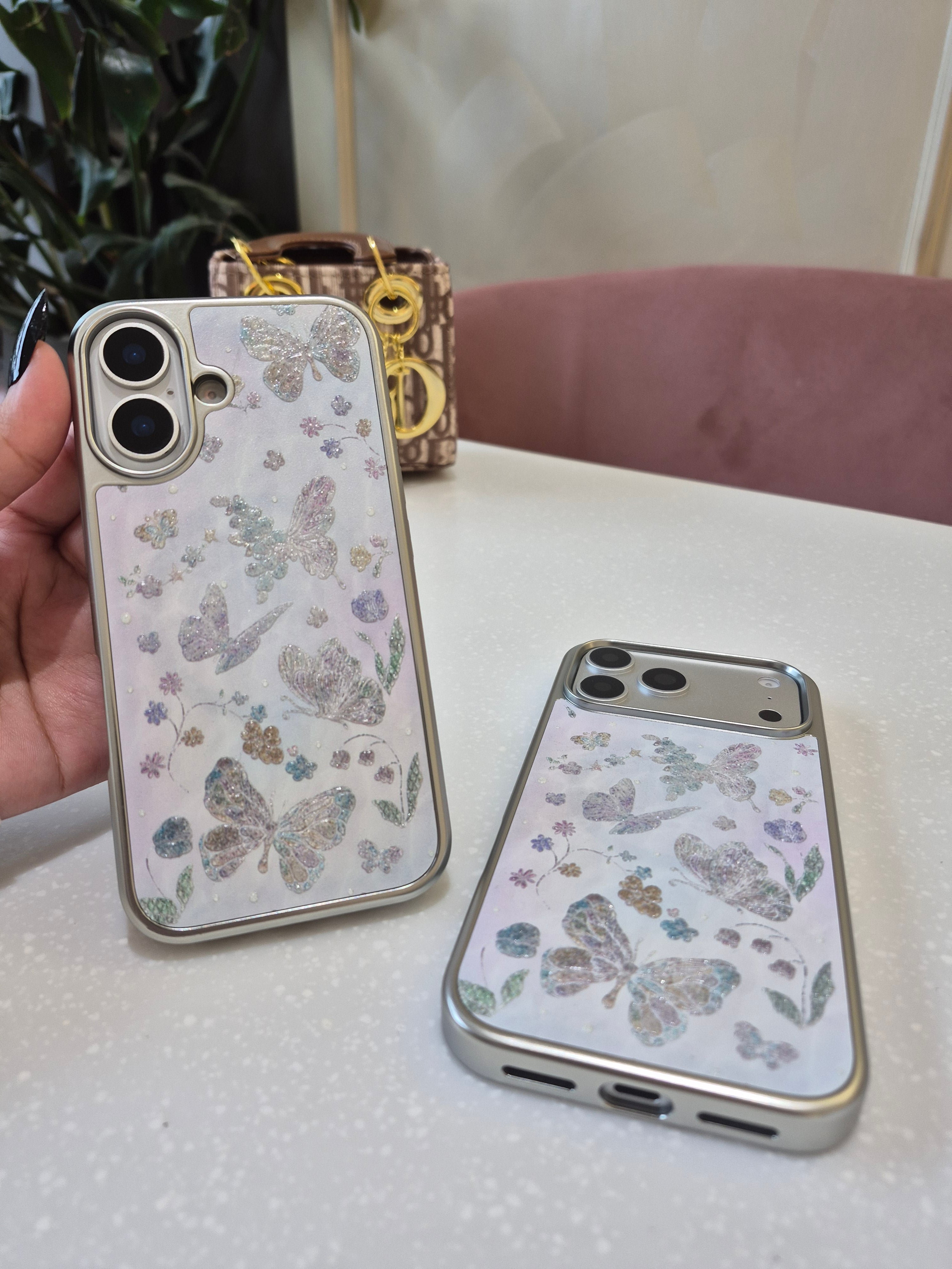 Glitter Butterfly Garden Case