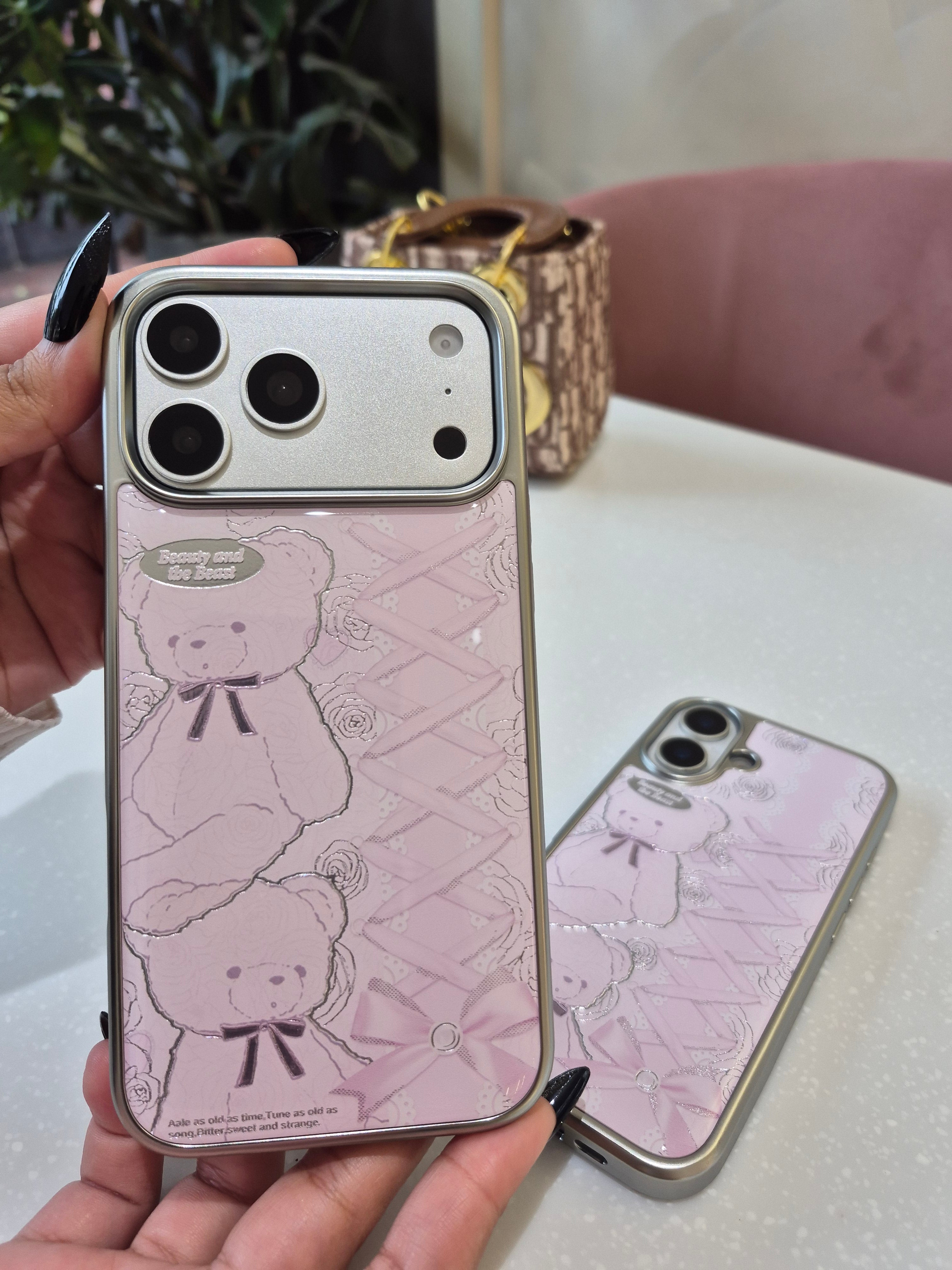 Blush Teddy Lace Case