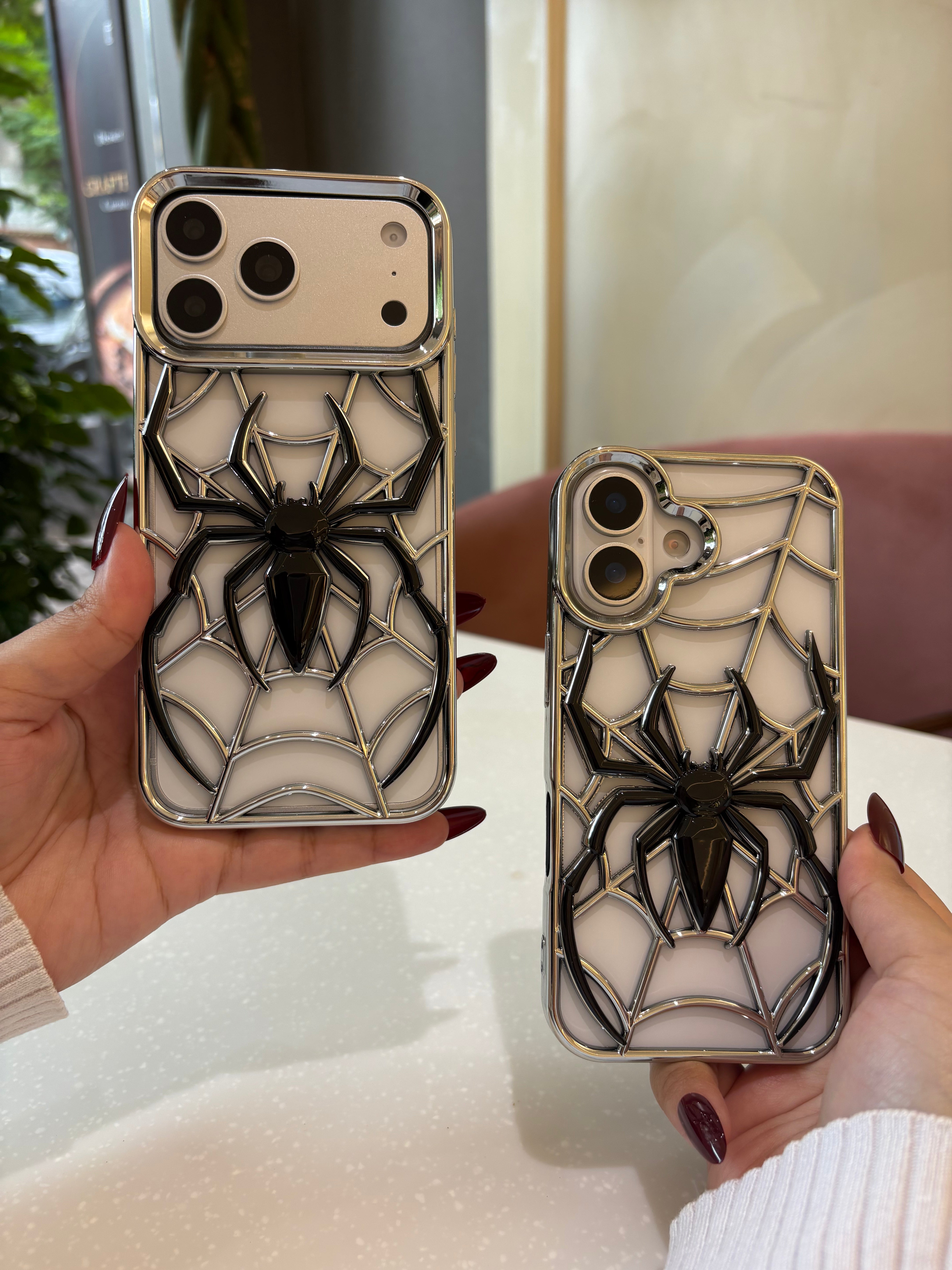 3D Spider Web Phone Case