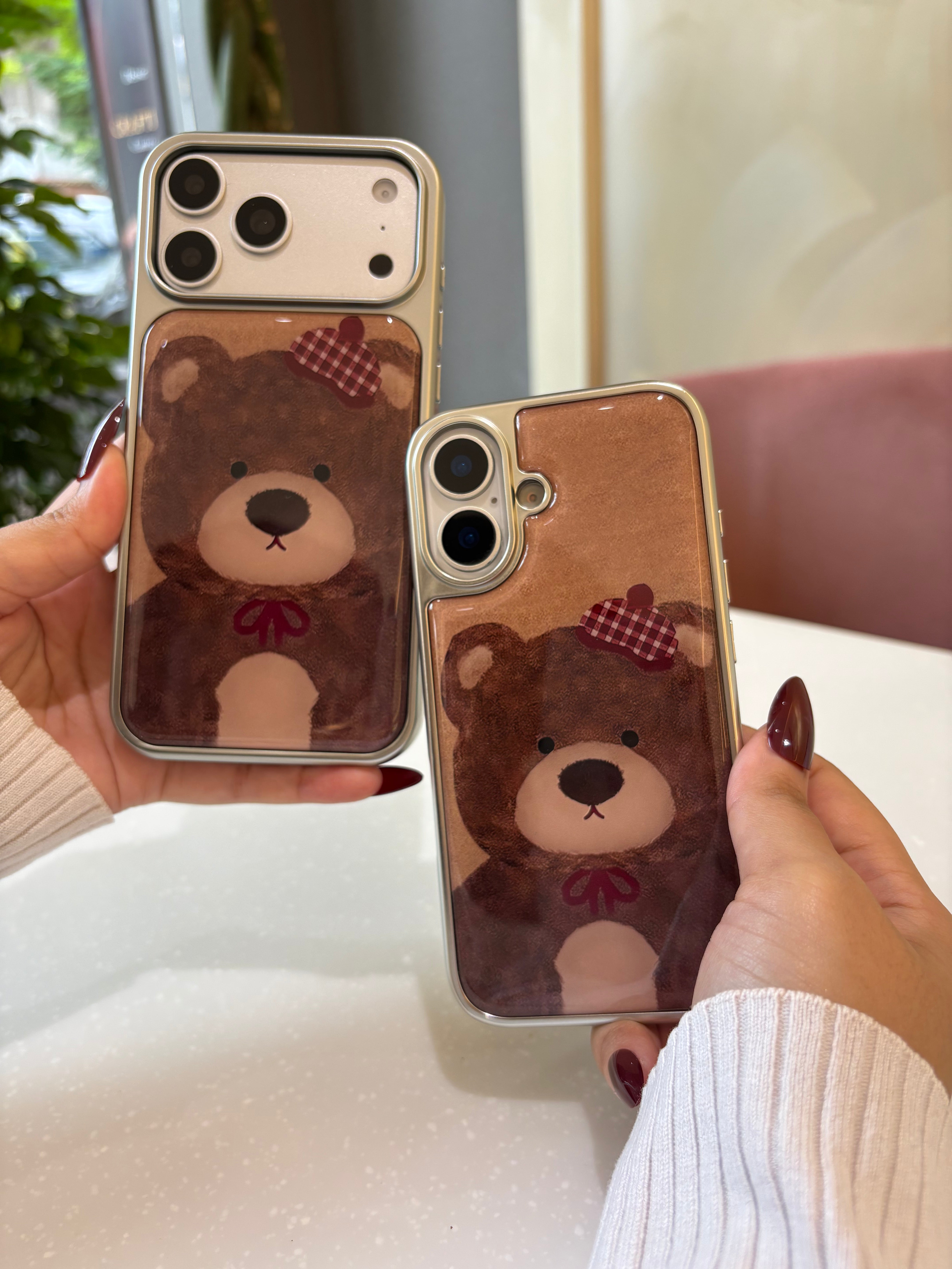Cute Brown Teddy Bow case