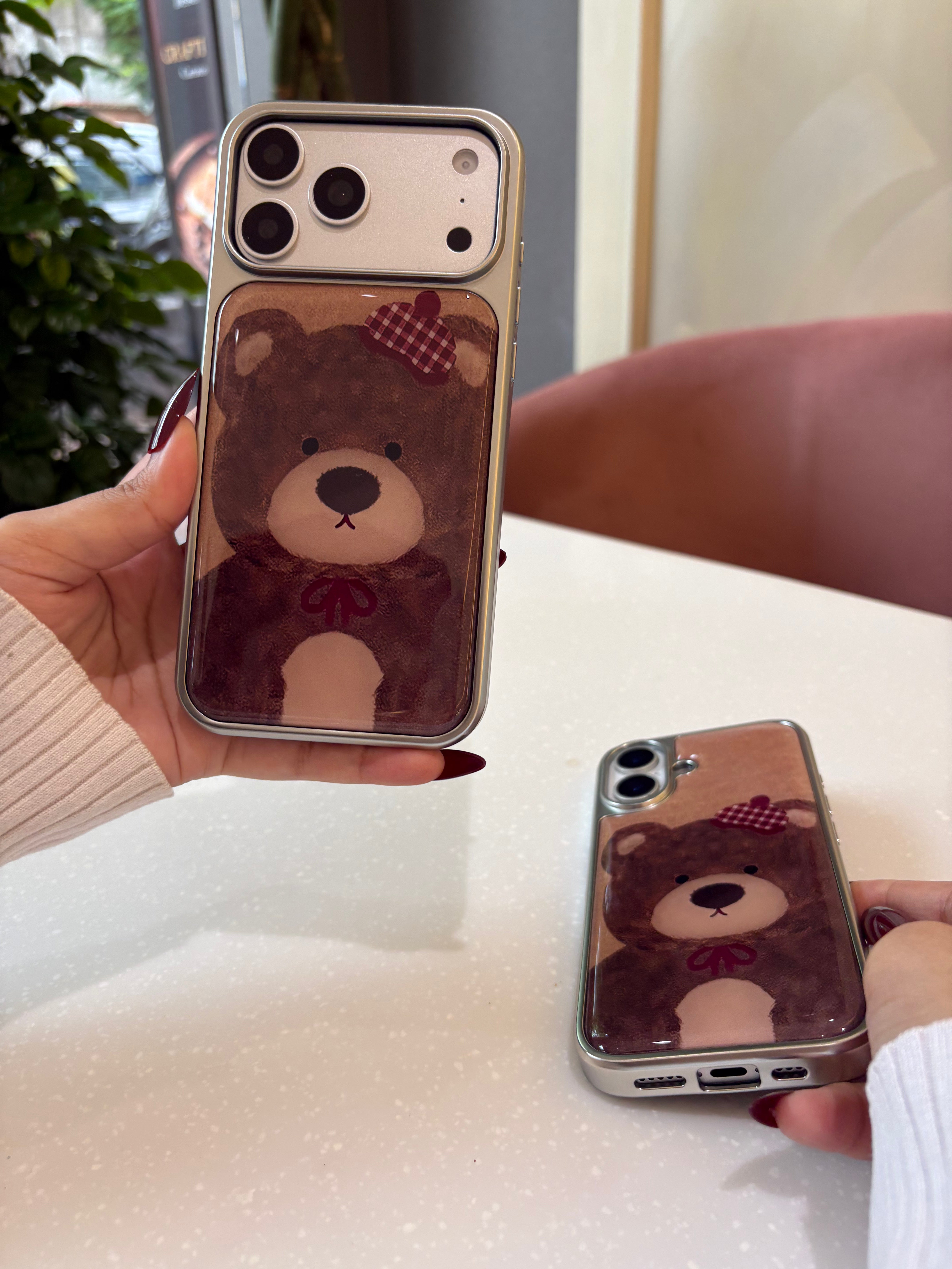 Cute Brown Teddy Bow case