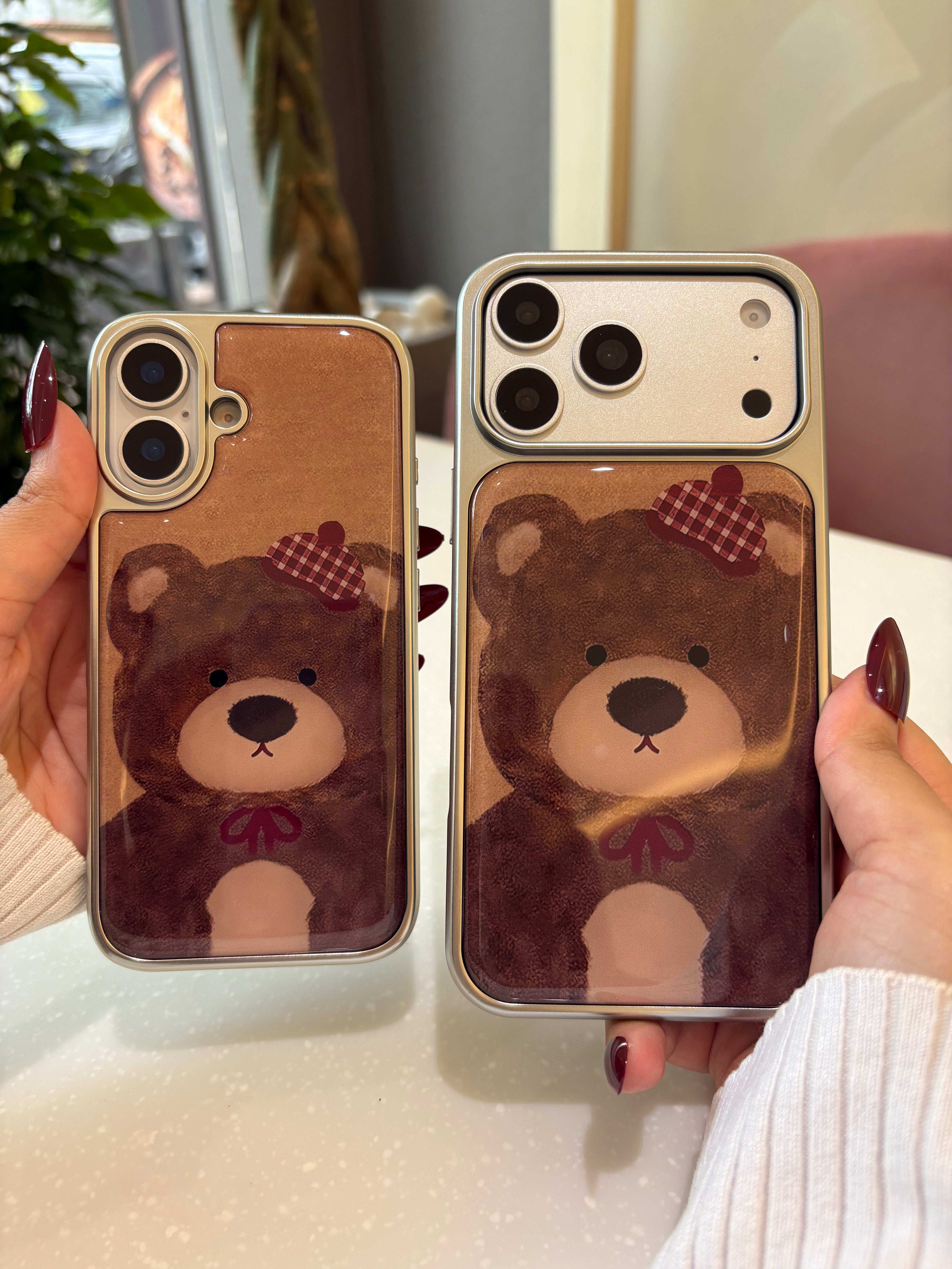 Cute Brown Teddy Bow case