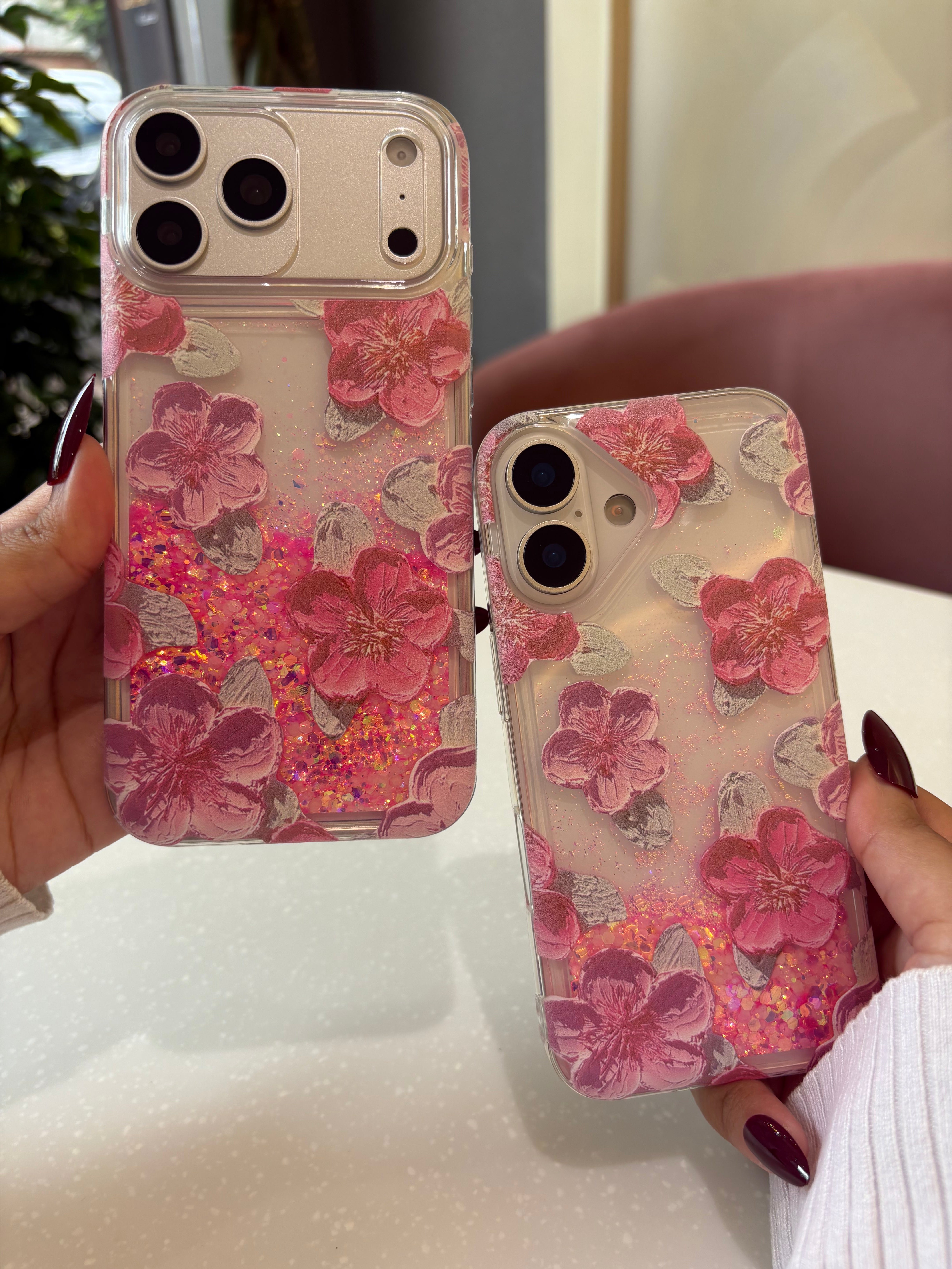 Sparkling Floral Garden QuickSand Case