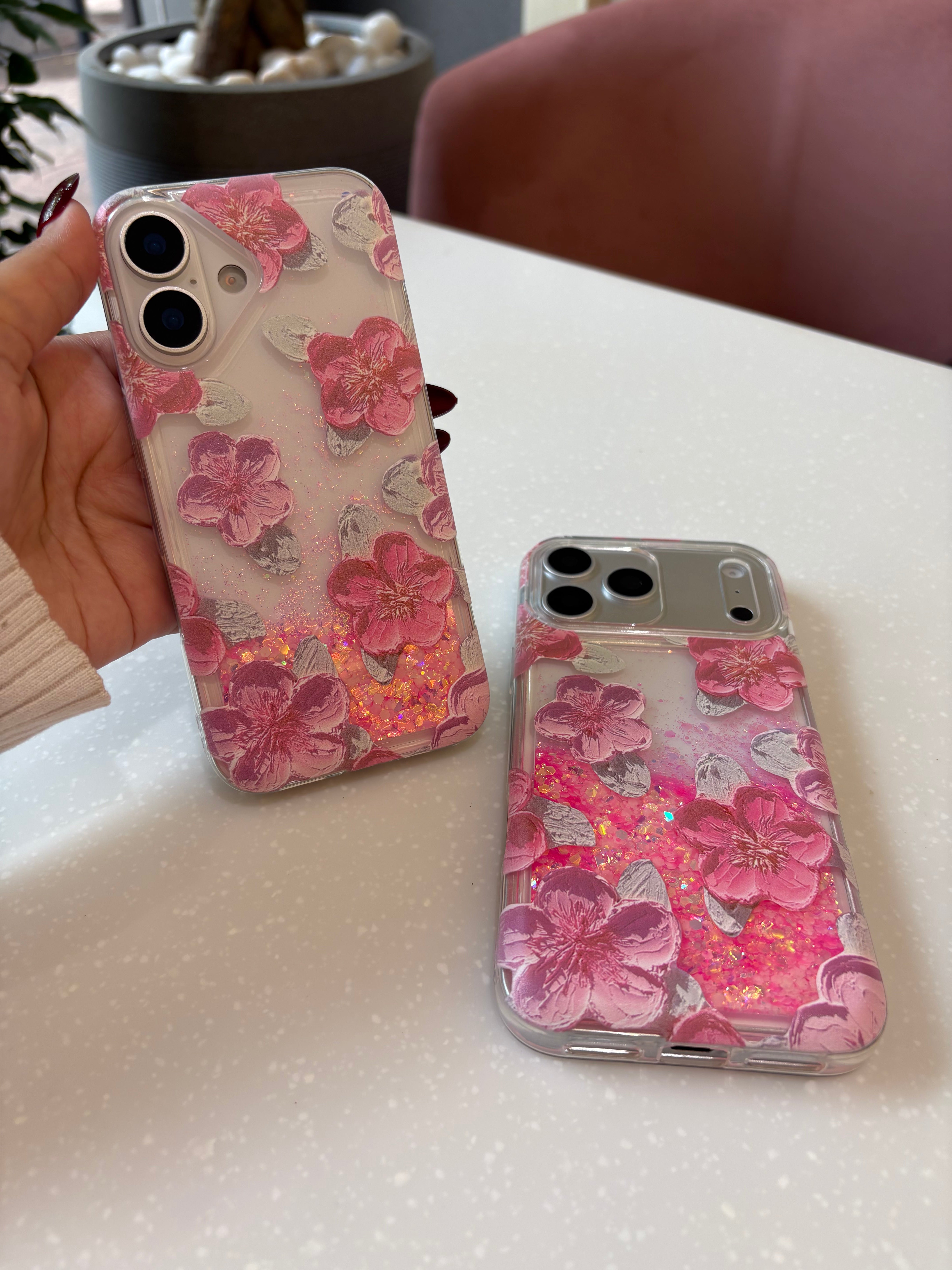 Sparkling Floral Garden QuickSand Case