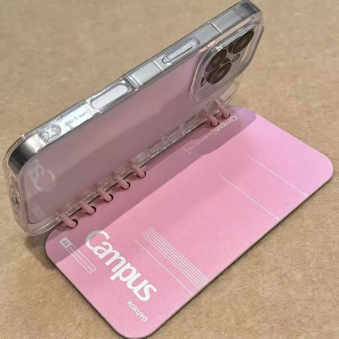 Korean Solid Color Notebook Fashion Phone Case