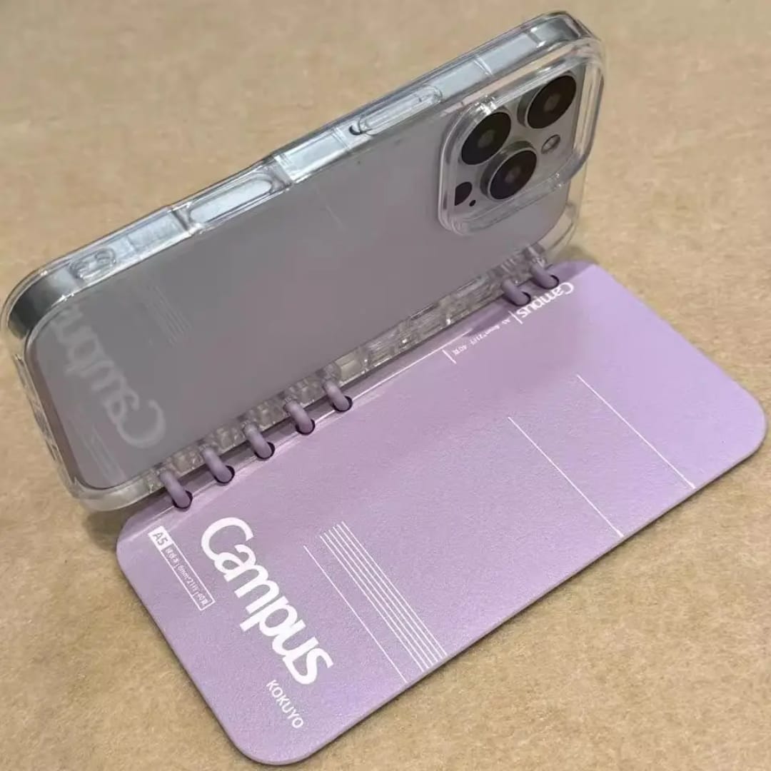 Korean Solid Color Notebook Fashion Phone Case