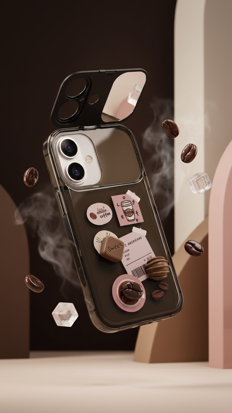 Cafe Americano Mirror 3D iPhone Case
