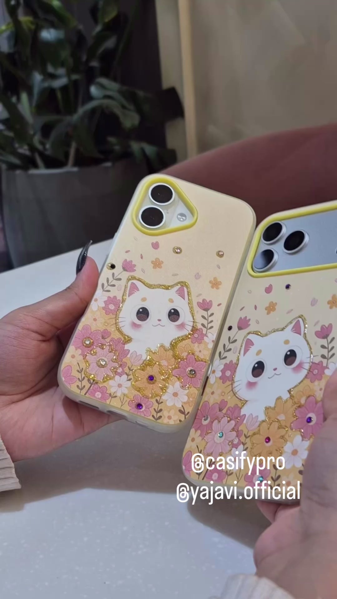 Floral Kitty iPhone Case