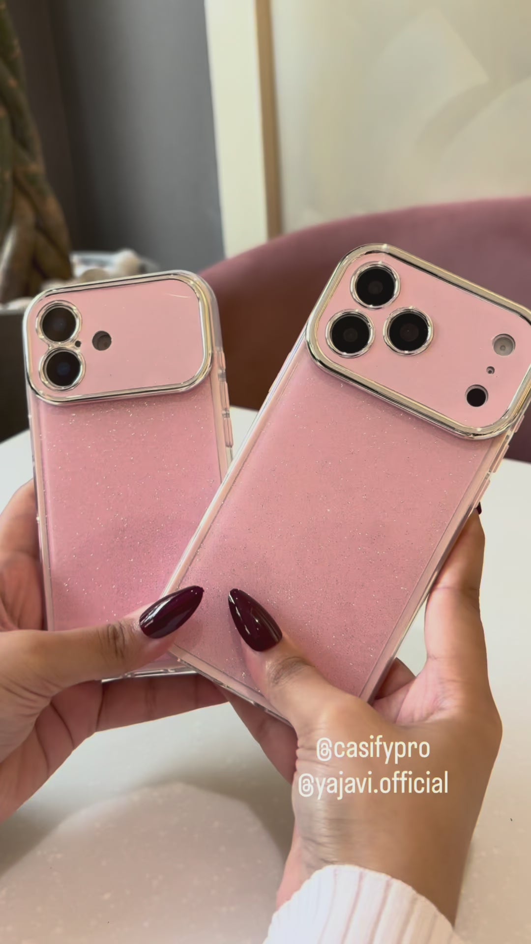 Pink Glitter Glow Case