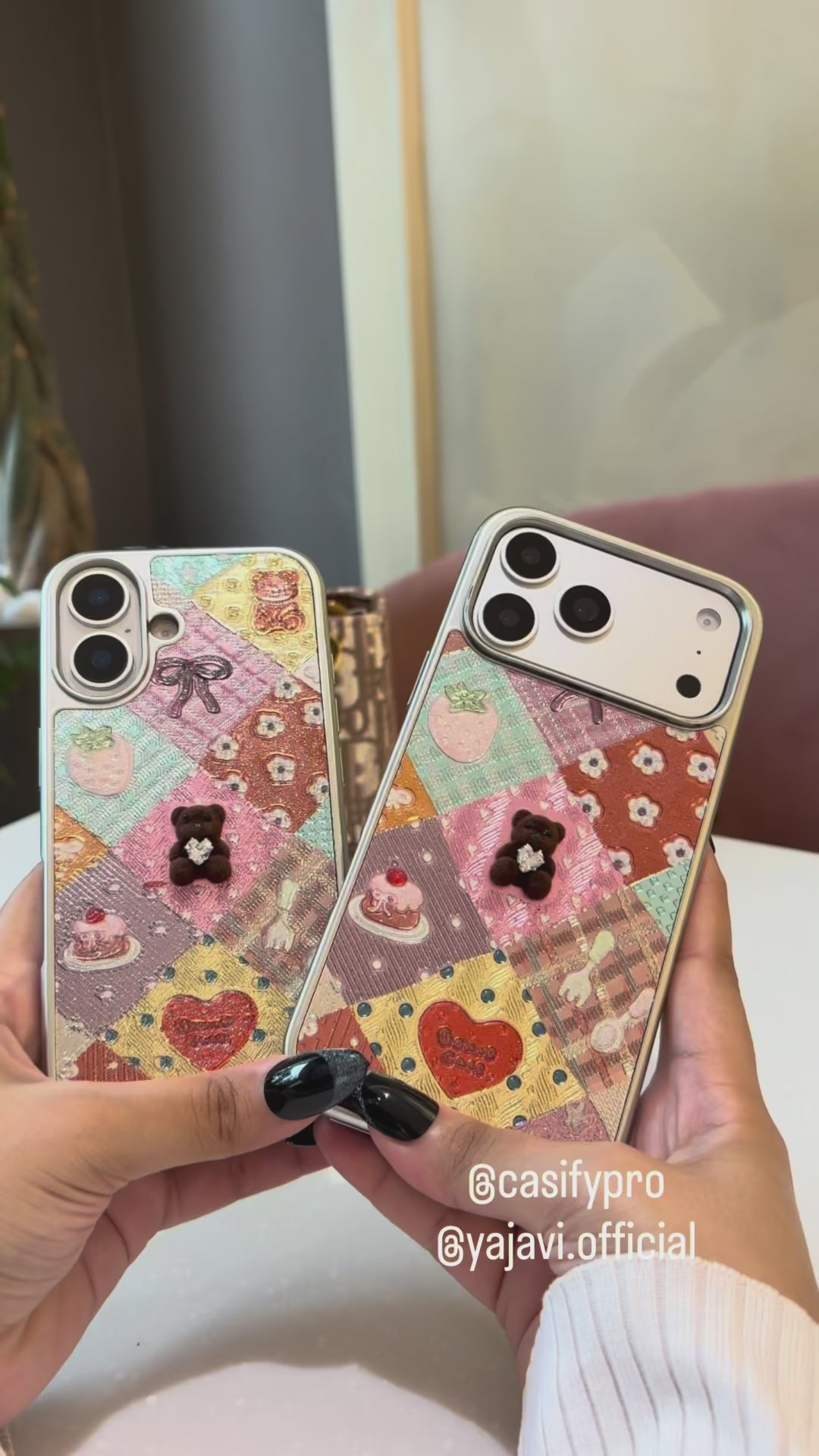 Vintage Patchwork Teddy Case