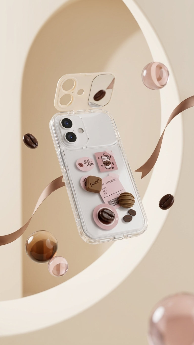 Cafe Americano Mirror 3D iPhone Case